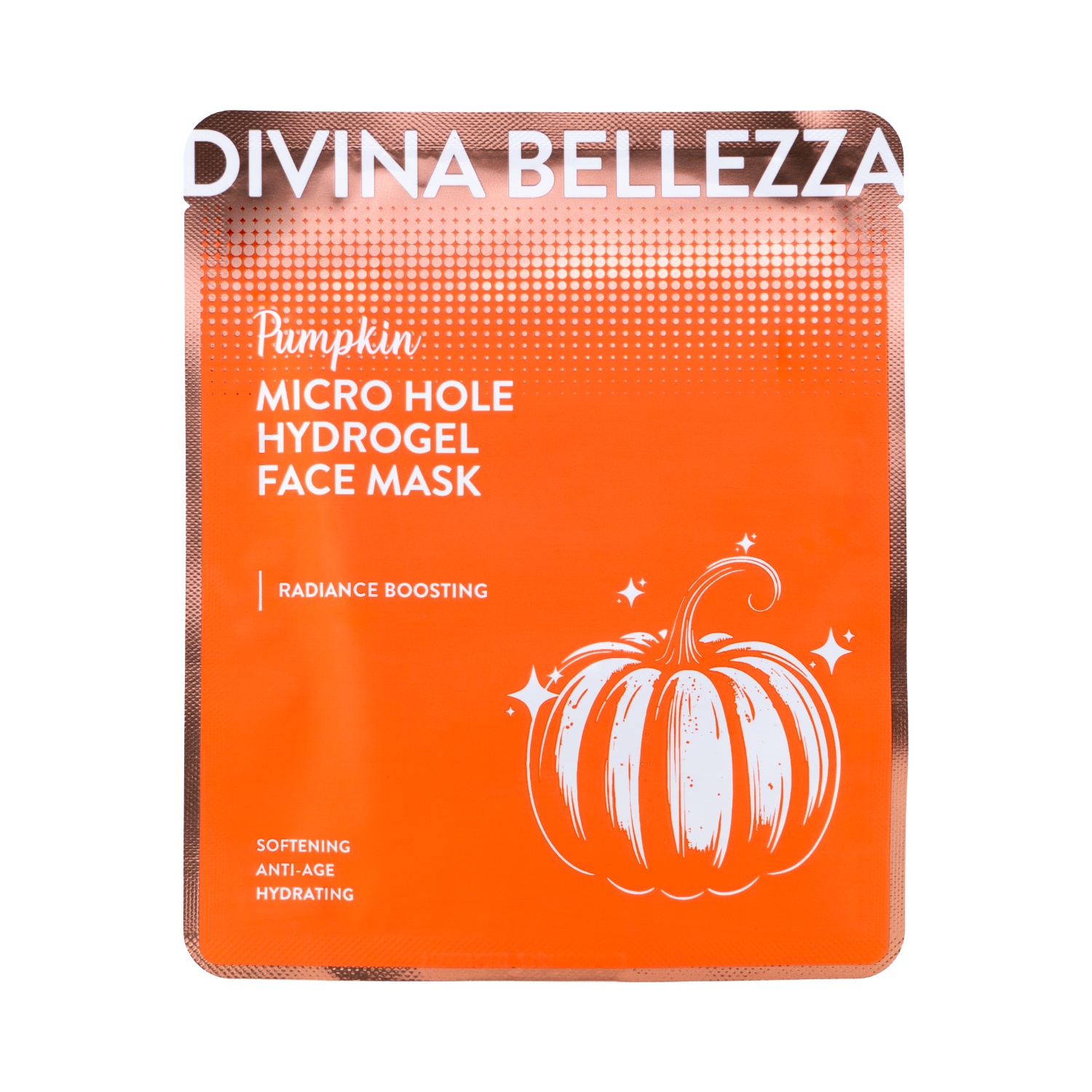 Маска для лица с экстрактом тыквы гидрогелевая с микроотверстиями